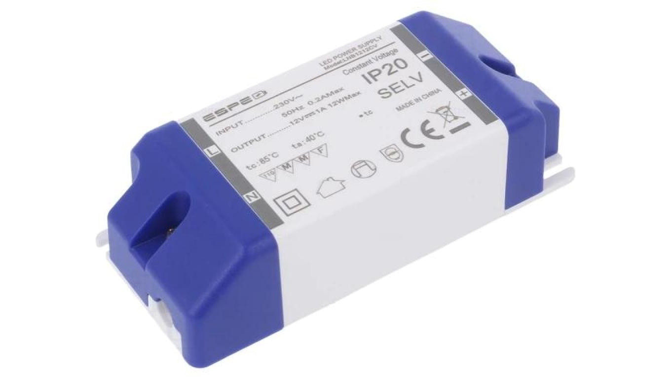12W 12Vdc 1A 220240VAC LED Switching Power Supply LNB1212CV