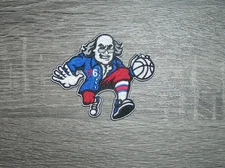 Philadelphia 76ers Ben Franklin Basketball Embroidered Iron On Patch 3.5" x 4"
