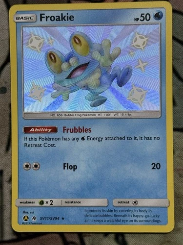 Froakie SV11 Pokemon Hidden Fates Shiny Vault Holo NM