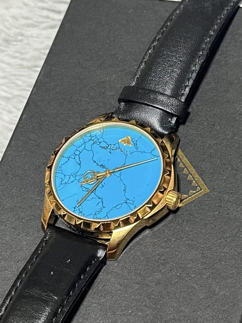 Gucci G Timeless Blue Dial Mens Watch 126.4 Qz