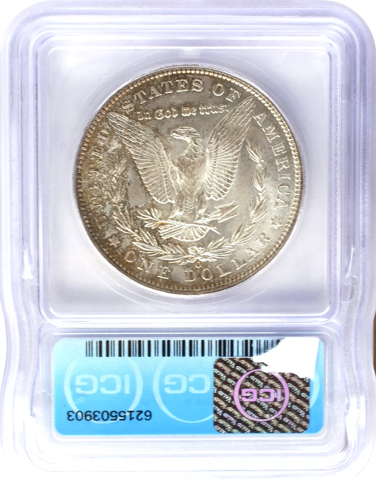 1902-O Morgan S$1 Silver $1 Dollar ICG MS65 Gem Uncirculated - Image 2 of 3