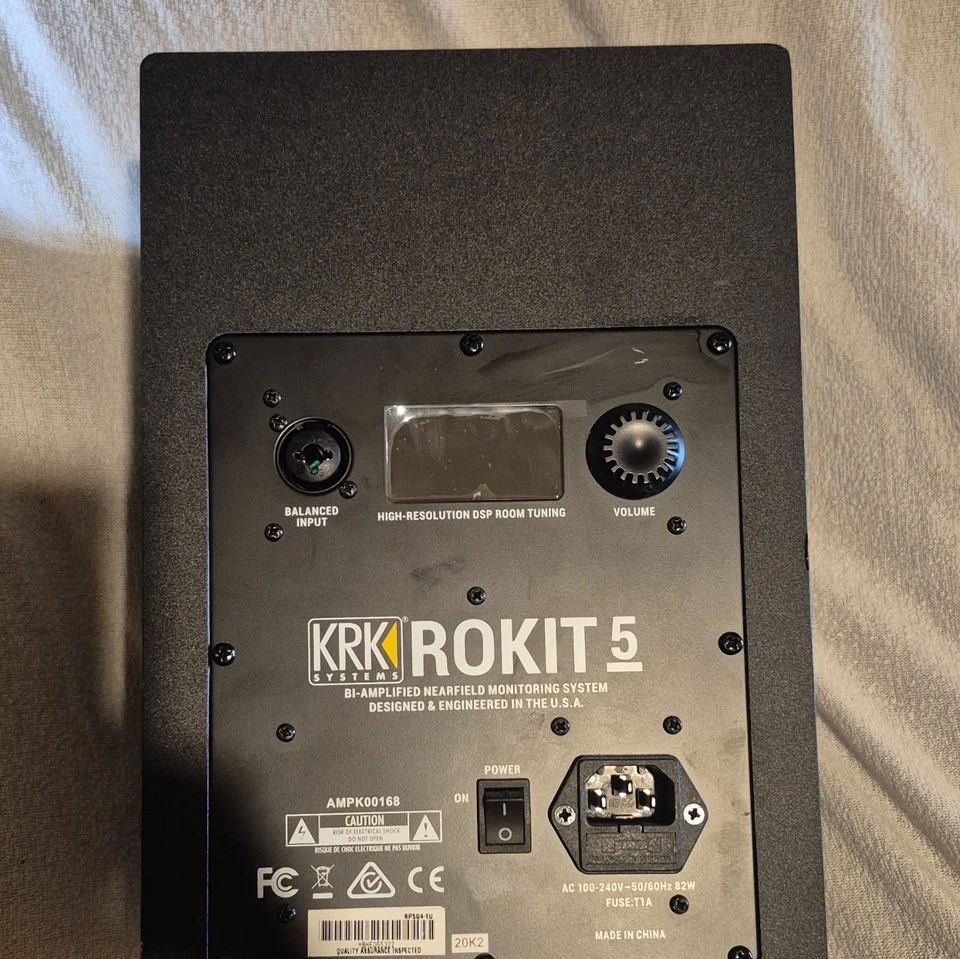 KRK ROKIT 5 aktiver Studiomonitor Lautsprecher verkabelt XLR Schwarz/Gelb - Bild 2 von 3