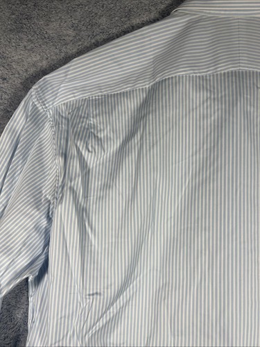Ted Baker Endurance Nuevo con Etiquetas Para hombres 18 Azul Blanco Rayas LS Puños Abatibles Elásticos - Imagen 17 de 22