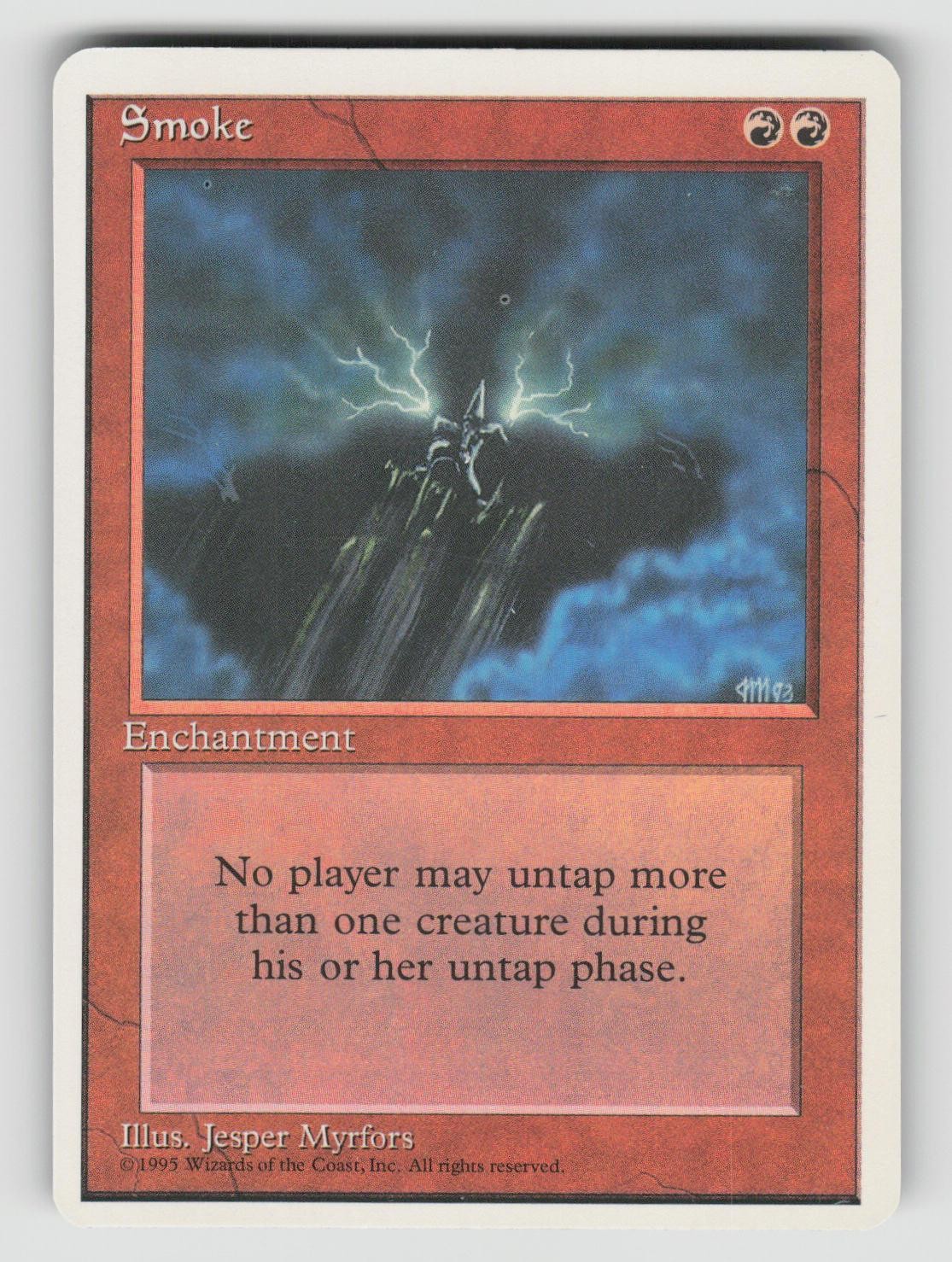 Smoke Rare Fourth Edition Magic: The Gathering Near Mint