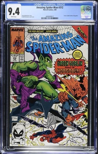 Amazing Spider-Man #312 CGC 9.4 WP by Todd McFarlane - 1989 Marvel Comics