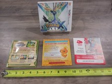 Case and 3 Inserts Only NO GAME Pokemon X Nintendo 3DS Authentic