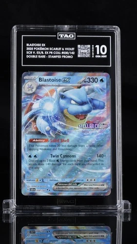 TAG 10 Blastoise ex (Stellar Crown Stamp) 030/142 TAG 10