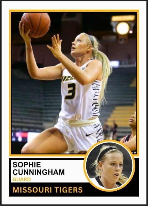 2018 Sophie Cunningham Future Stars Rookie Card #3 Missouri Tigers Basketball