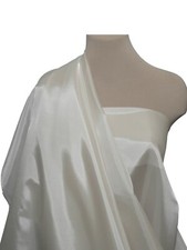 POLYESTER LINING FABRIC OFF WHITE 60" BTY CLOTHING CRAFTS SUIT LINING