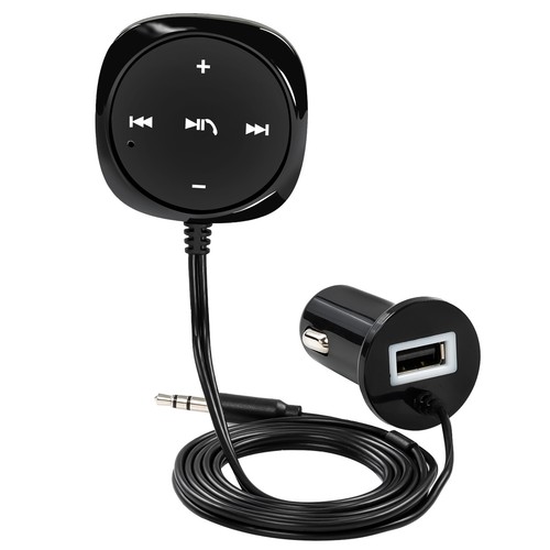 DE Ricevitore Bluetooth Auto 5.0 Trasmettitore Ricevitore Audio Adattatore Auto 3.5mm AUX - Foto 12 di 12