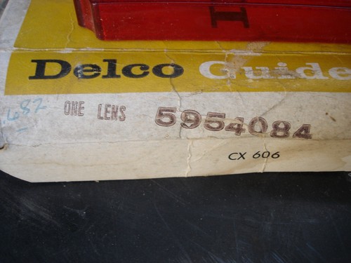 NOS Delco guide 1963 grand prix right tail light lens Passenger side - Picture 8 of 9