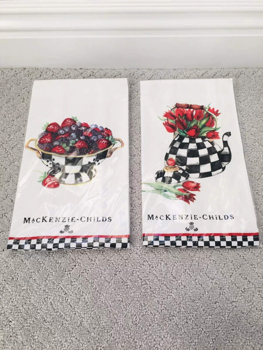 MacKenzie Childs Berry Breakfast or Tulip Dish Towel 18