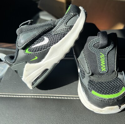 Nike Size 5C Little Air Max Plus Black/Neon Green Toddler Sneakers CW1629-006 | eBay