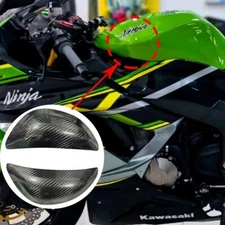 Carbon Fiber Fuel Tank Guard Housing Slider For Kawasaki ZX6R 2019-2024