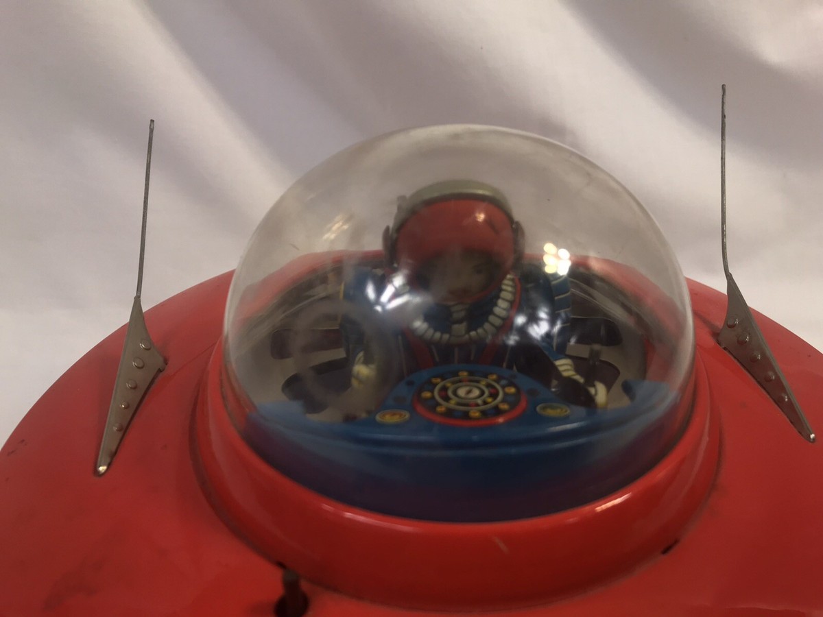 Vintage Yoshiya Flying Saucer 1950's - Motor Working - Made Vintage Yoshiya Flying Saucer 1950's - Motor Working - Made