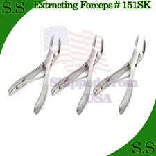 3 Dental Extracting Extraction Forceps # 151SK Dental Instruments