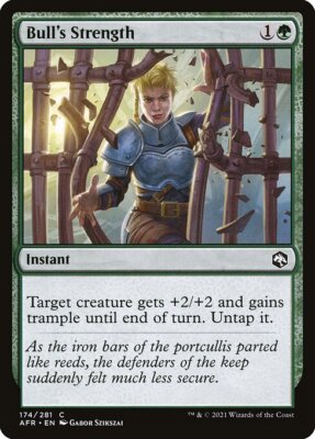 BULL'S STRENGTH x4 mtg NM-M Adventures in The Forgotten Realms 4 Common