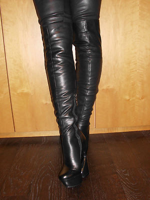 No 34 Overknee Stiefel Echt Leder 37 NEU UVP 1000 € Vasconte