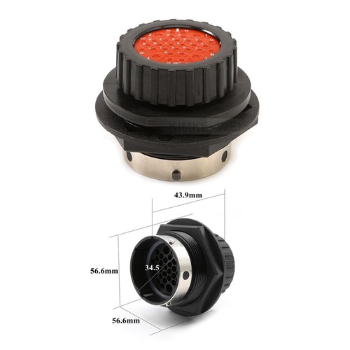 32 Pin ITT Cannon Aviation Circular Male Female Waterproof Connector Plug Kit - Picture 6 of 10