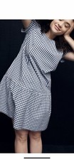NWT J.Crew dress size XS peplum hem has pockets cotton