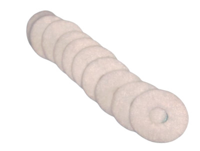 10X  Spool Felt (White)  #006015009  for Singer, Juki, EverSewn, Bernette, etc.