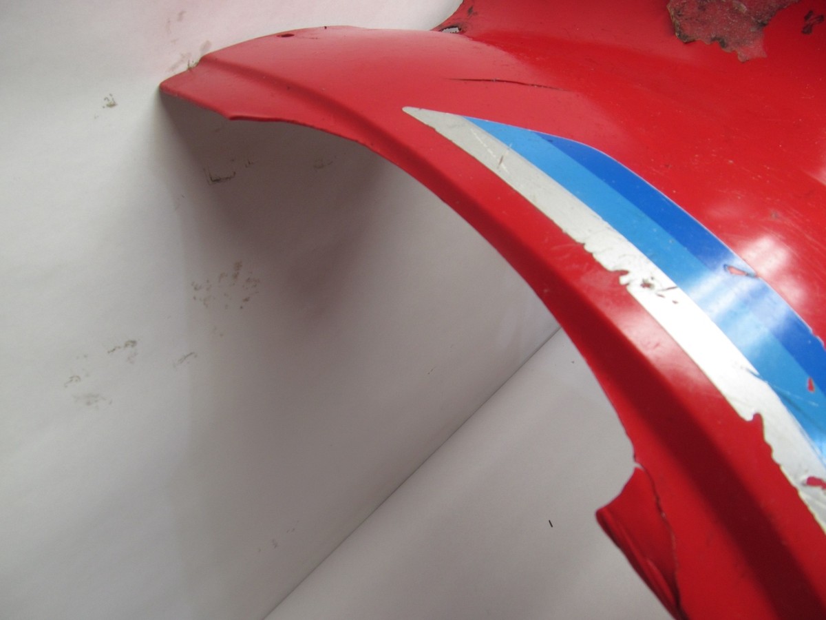 1985 KAWASAKI KLF185 KLF 185 BAYOU REAR FENDER PLASTIC RED | eBay
