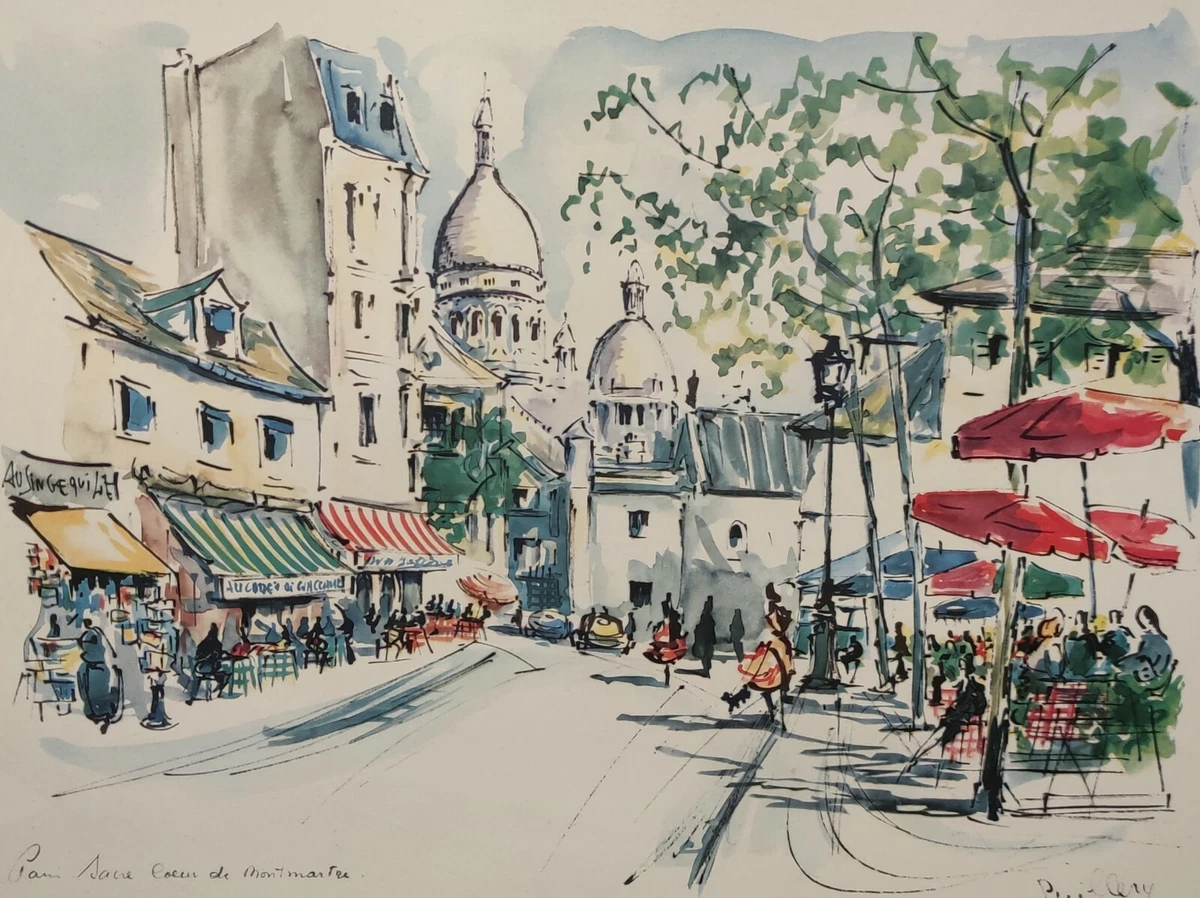 ベルナール・ビュッフェ、Le Sacre-coeur de Montmartre Bernard Buffet | La Sacre Coeur de Montmartre (1968