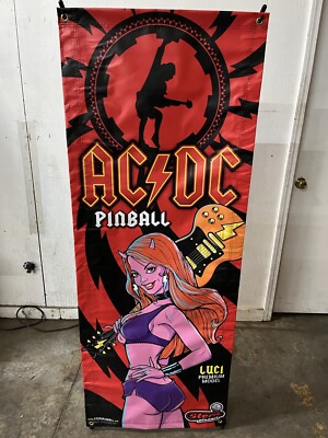 Stern AC/DC LUCI Pinball Machine Banner 24' x 62' | eBay