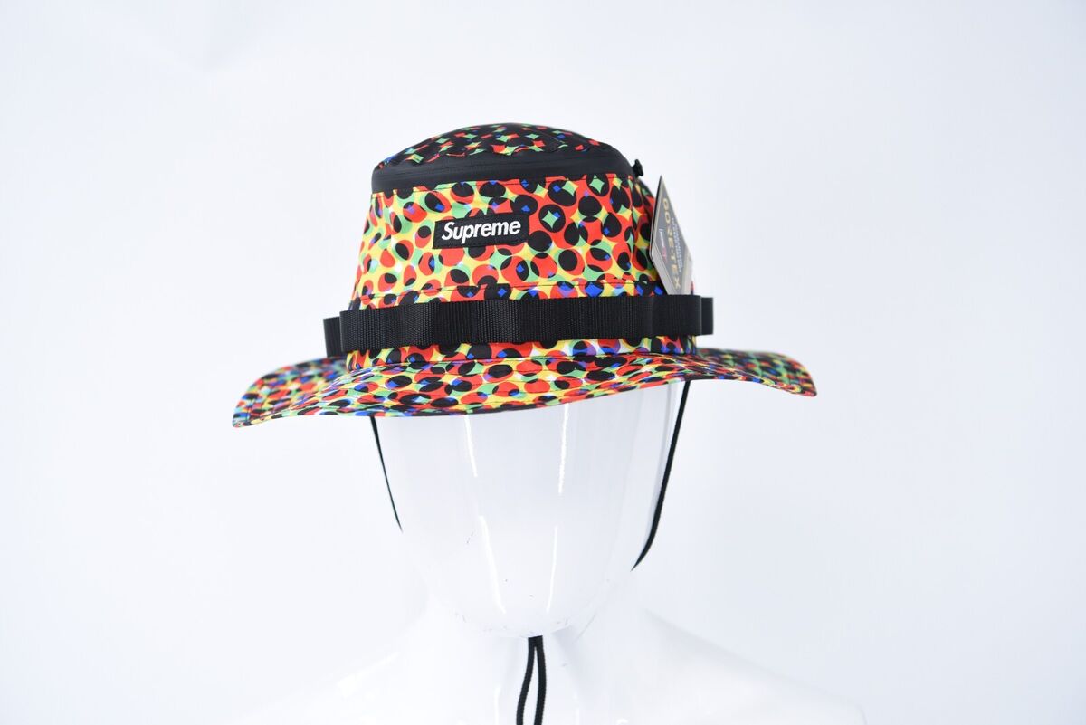 Supreme Gore-Tex Paclite Net Multicolor Boonie Waterproof Hat Sz M/L SOLD  OUT!!!