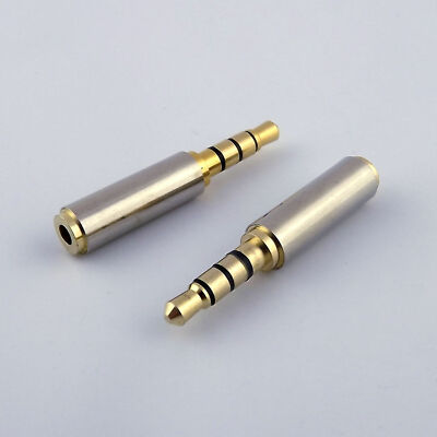 10x 3.5mm 1/8'' Male Plug to 2.5mm Female Jack Audio Video Plug Adapter Converter
