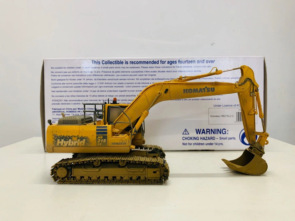 1:50 Scale Die-Cast Model Komatsu HB215LC-2 Excavator Muddy Version UH8095 NEW - Image 3 of 4