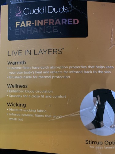 Cuddl Duds Far-Infrared Enhance XS Blue High-waisted Leggings Moisture Wicking - Picture 7 of 11