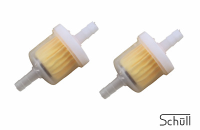 2x Benzinfilter Kraftstofffilter 6mm für Motorrad Moped Roller Auto
