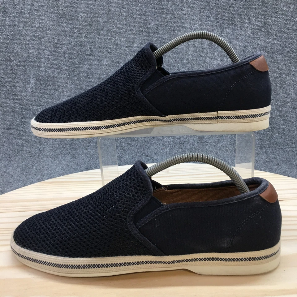 Aldo 鞋 男式 9 乐福鞋 运动鞋 纺织穿孔 弹性蓝色面料 一脚蹬 — 第 2/4 张图片