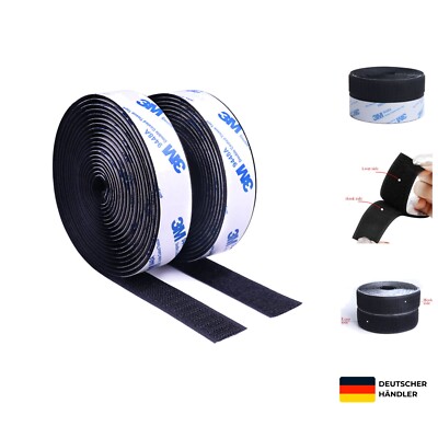 Selbstklebendes Klettband Extra Stark 3M Doppelklebelasche für Innen & Außen