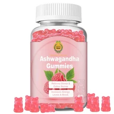 Organic Greek Ashwagandha Gummies Anti-anxiety Extra Strength Dietary Supplement