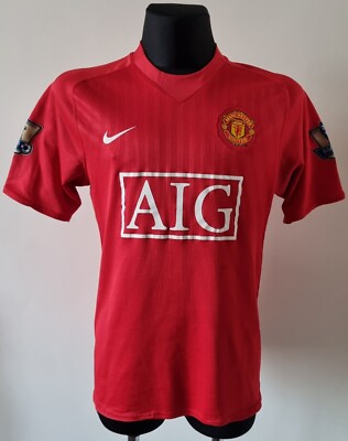Manchester United 2007-2009 Home Nike Player Issue shirt #17 Nani