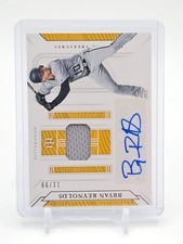 BRYAN REYNOLDS 2019 NATIONAL TREASURES AUTO JERSEY /99 #GGS-BY PIRATES Q5194