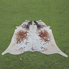 100 Real Natural Area Cow Hair On Cowhide Skin Floor Rug Carpet 70"x60" CC1449