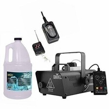 CHAUVET Hurricane H1200 Fog/Smoke Machine  FC-W Wireless Remote  FJU Fog Fluid