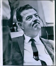 1966 Photo Charles W Matthews Gemini Project Mgr At Mission Control Nasa 8X10