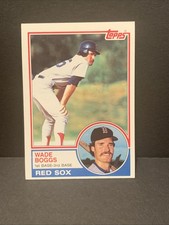 Wade Boggs 1983 Topps Rookie Baseball Card RC #498 NM. rookie card picture