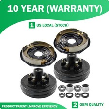 Electric Trailer Brake 12x 26 On 5.5 Hub Drum Kit 5200-6000lbs Axle 6 Lug Electric Trailer Brake 12x 26 On 5.5 Hub Drum Kit 5200-6000lbs Axle 6 Lug