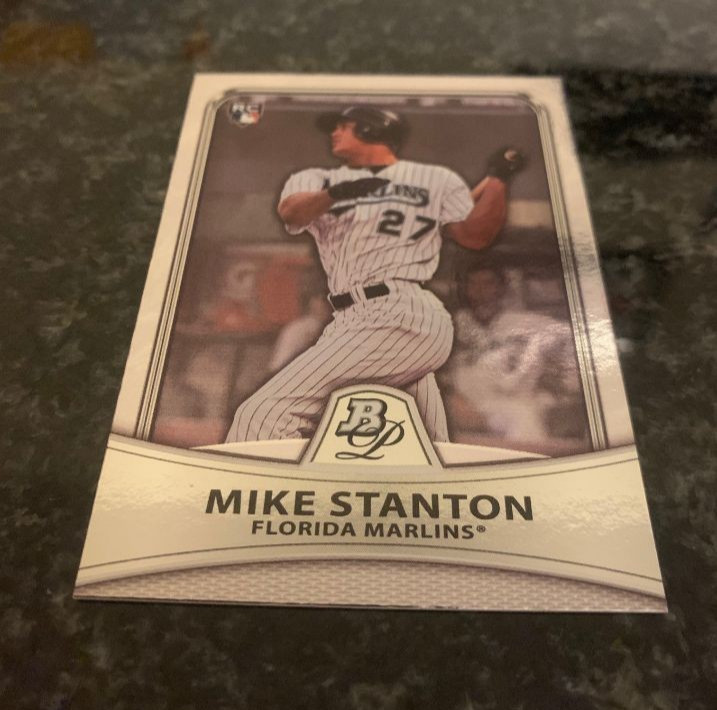 2010 Bowman Platinum #86 MIKE STANTON (GIANCARLO) ROOKIE