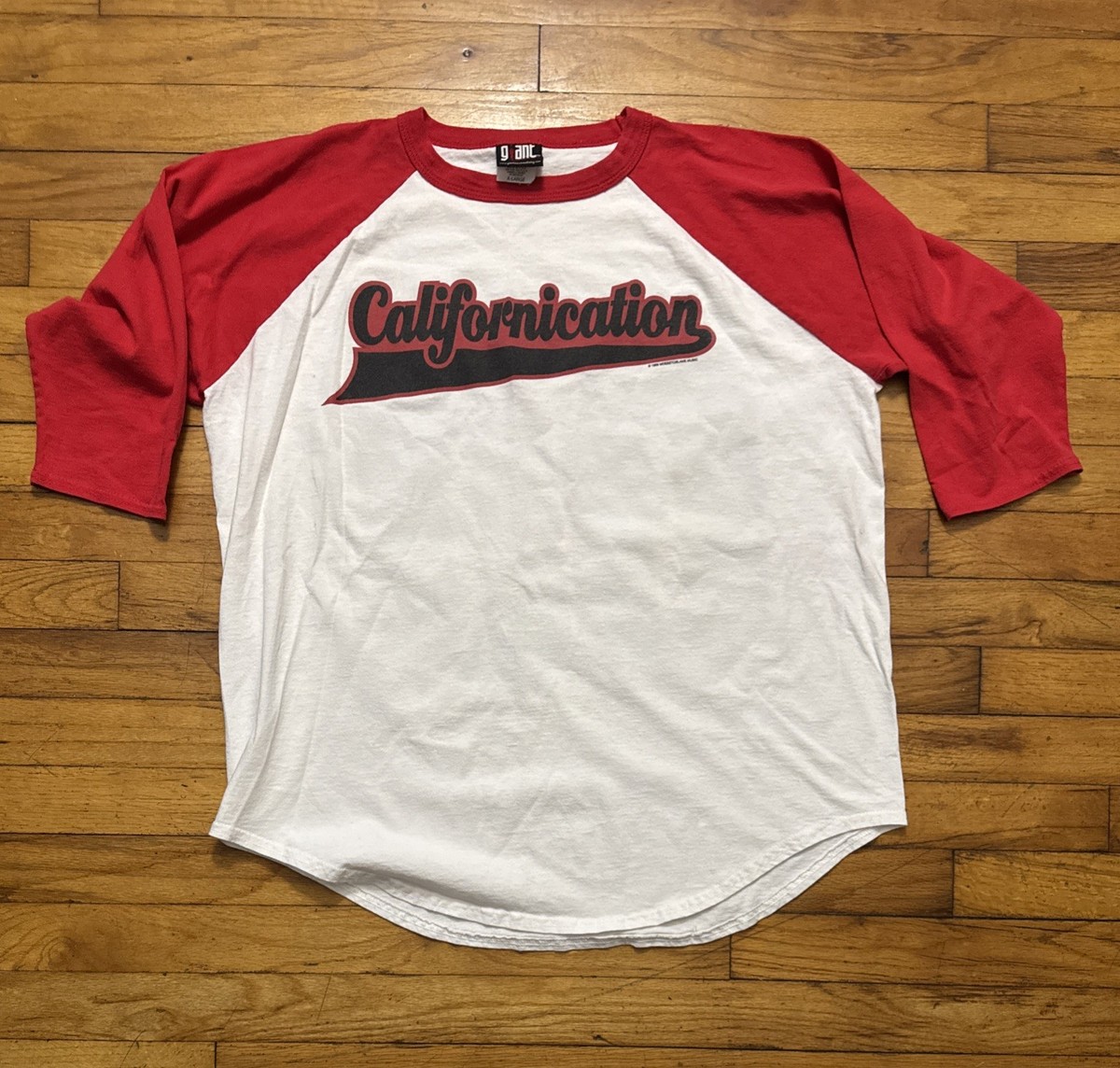 Vintage Giant Californication 1999 Baseball T-Shirt Red Hot Chilli