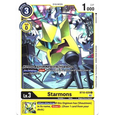 Digimon TCG BT10-029 Starmons Common Xros Encounter Card Game