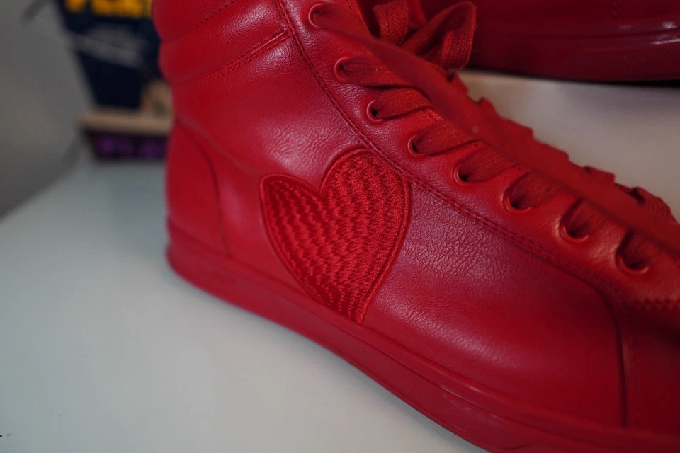 Zapatos Aldo Cupido Hombre Talla 12 Rojo Cuero Tops Altos Foto 4 de 4