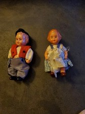50's Vintage Edi Germany Celluloid Plastic Dolls Siblings 3  