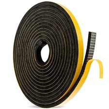 Weather Stripping Door Seal Strip - 16 Feet 1/2" x 1/4" Strong Adhesive