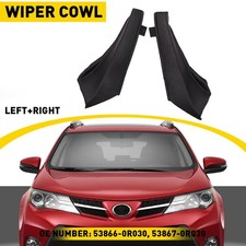 2pcs Front Windshield Wiper Side Cowl Extension Fits Cover 2013-2019 Toyota Rav4 2pcs Front Windshield Wiper Side Cowl Extension Fits Cover 2013-2019 Toyota Rav4